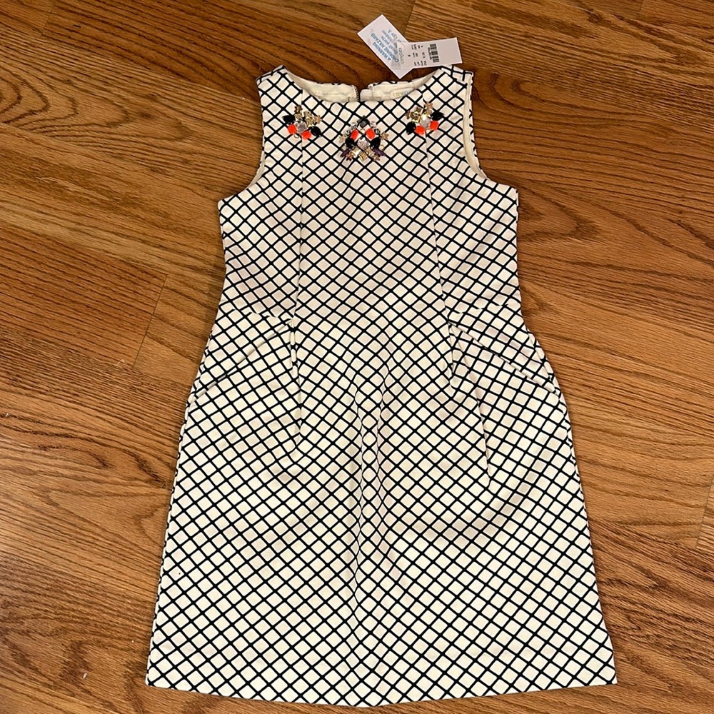 Jcrew Crewcuts Dress with Jewel Embellishment, size 6 NWT